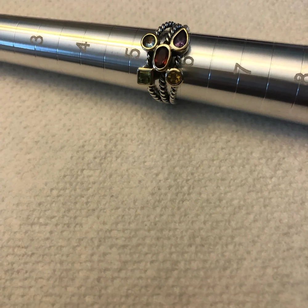 Multi-colored SS ring - Picture 5 of 5